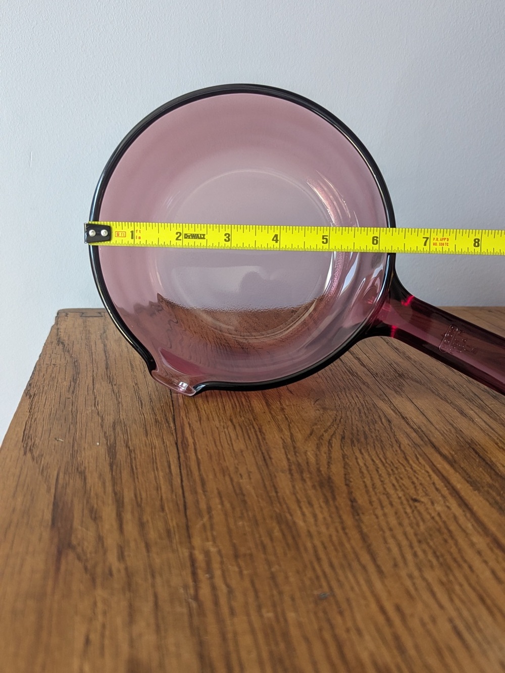 1L Vision Corning Glass Saucepan w/ PYREX Lid Pour Spout - Cranberry Visions - Picture 15 of 16